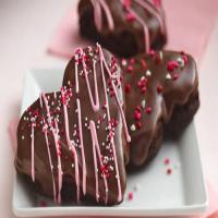 Traditional Glazed Brownie Hearts_image
