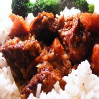 Sweet and Sour Beef Cubes With Baby Carrots_image