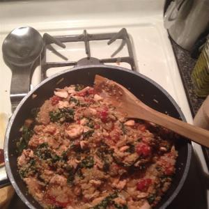 Quinoa with Salmon and Swiss Chard image