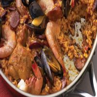 Seafood-and-Chicken Paella image