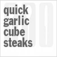 Quick Garlic Cube Steaks_image