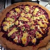 Chicken and Cranberry Pizza with Brie and Almonds image