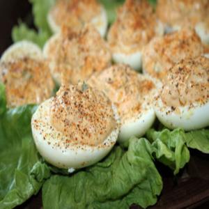 Bacon and Tomato Deviled Eggs image