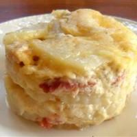 Decadent Three-Cheese and Bacon Au Gratin Potatoes_image