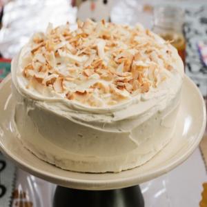 Carrot-Coconut Birthday Cake image