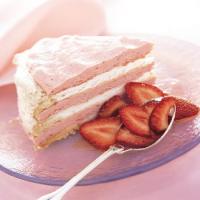 Frozen Vacherin Torte with Rhubarb Cream and Strawberries image