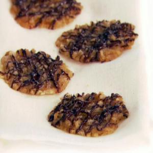 Chocolate and Coconut Lace Cookies image