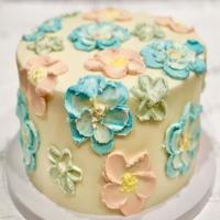 Painted Buttercream Flowers image