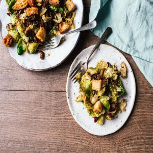 Brussels Sprouts Salad With Pancetta and Cranberries_image