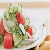 Shaved Cucumber, Fennel, and Watermelon Salad image