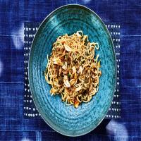 Ramen Noodles With Spring Onions and Garlic Crisp image