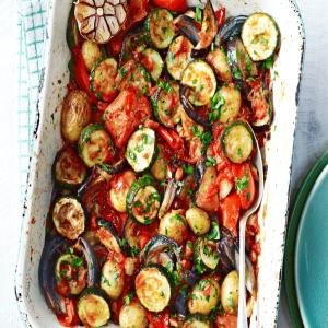 Roasted summer vegetable casserole_image