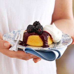 Blackberry-Topped Sponge Cakes image