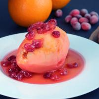 Poached Quince with Cranberries image
