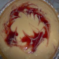 Raspberry Swirl Cheesecake Pie image