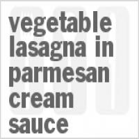 Vegetable Lasagna In Parmesan Cream Sauce_image