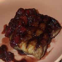 Seared Duck Breasts With Cherry Rhubarb Chutney_image