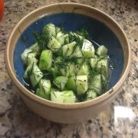 Cucumber Salad with Fresh Dill_image