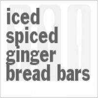 Iced Spiced Ginger Bread Bars_image