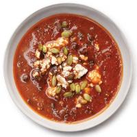 Black Bean Soup with Roasted Poblano Chiles_image
