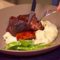 Braised Hoisin Beer Short Ribs with Creamy Mashed Yukons and Sesame Snow Peas image