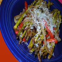 Parmesan-Asparagus and Bell Pepper image