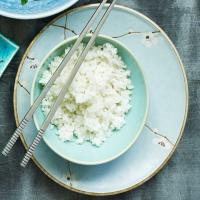 Steamed white rice image