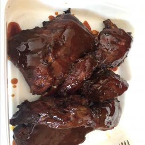Spicy Smoked Back Ribs with Maple Glaze image
