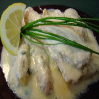 Cod With Mustard Cream Sauce_image
