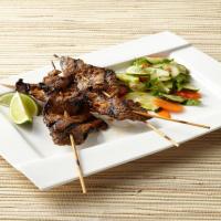 Beef Satay with Pickled Cucumber Salad image
