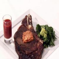 Rib Eye Steaks with Parsley Butter and Bloody Mary Shots_image
