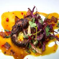 Charred Octopus Salad with Tangerine Sauce image