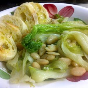 Braised Escarole With White Beans Recipe - (4.5/5) image