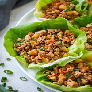 Asian Lettuce Wraps {with Ground Chicken or Turkey} - Cooking Classy_image