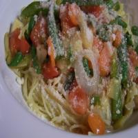 Angel Hair Pasta With Garden Vegetables_image