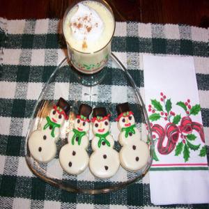 Eggnog Snowmen Cookies image