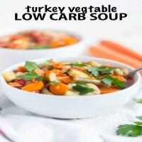 Turkey Vegetable Low Carb Soup_image