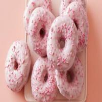 Pink Strawberry Doughnuts image