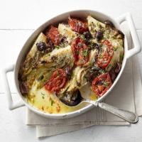 Roasted Fennel with Charred Tomatoes, Olives, and Pecorino image