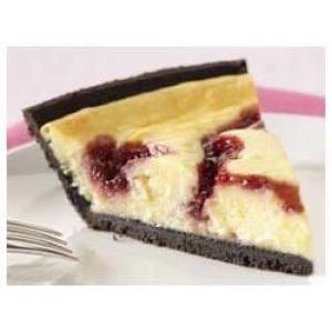 PHILADELPHIA® 3-STEP® White Chocolate Raspberry Swirl Cheesecake image