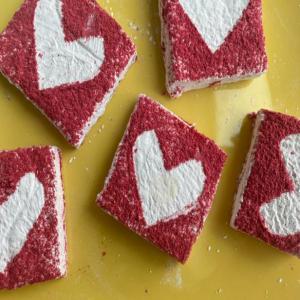 Raspberry Marshmallow Hearts image