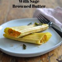 Pumpkin Cannelloni with Sage Browned Butter Sauce_image