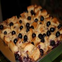 Blueberry Bagel Bread Pudding_image