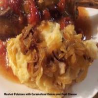 Mashed Potatoes With Caramelized Onions and Goat Cheese image