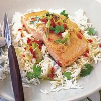 Salmon with chilli & lime butter image