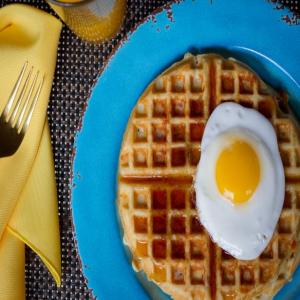 Bacon and Cheddar Waffles_image