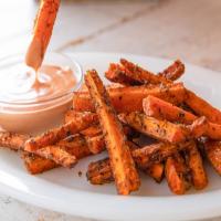 Carrot Fries with Ketchupy Ranch image
