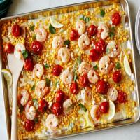 Garlic Butter Shrimp and Corn Sheet Pan Dinner image
