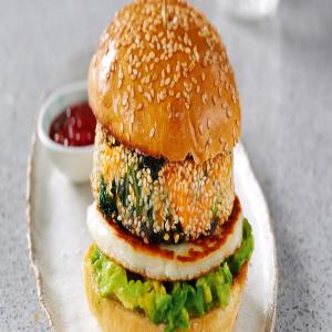 Halloumi and Sweet Potato Burgers_image