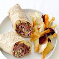 Roast Beef Wraps With Dill Slaw image